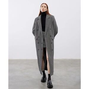 Herringbone Grey Coat